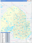 Hennepin County Wall Map Basic Style