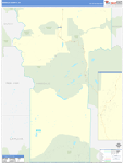 Hinsdale County Wall Map Basic Style