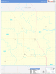 Howard County Wall Map Basic Style