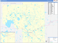 Itasca County Wall Map Basic Style