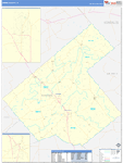 Karnes County Wall Map Basic Style