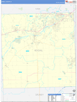 Kendall County Wall Map Basic Style