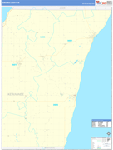 Kewaunee Wall Map Basic Style