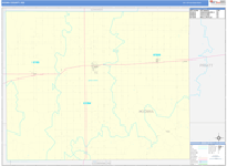 Kiowa County Wall Map Basic Style