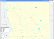 Kittson County Wall Map Basic Style