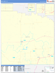 Knox County Wall Map Basic Style