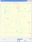 Labette County Wall Map Basic Style