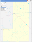Lincoln County Wall Map Basic Style