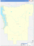 McCone County Wall Map Basic Style