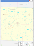 McDonough County Wall Map Basic Style