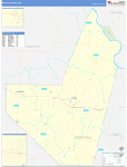 Moniteau County Wall Map Basic Style