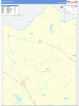 Montague County Wall Map Basic Style