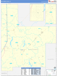 Montgomery County Wall Map Basic Style