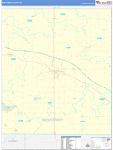 Montgomery County Wall Map Basic Style