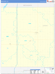 Moody County Wall Map Basic Style