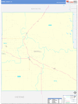 Morrill County Wall Map Basic Style