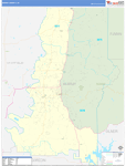 Murray County Wall Map Basic Style