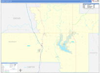 Murray County Wall Map Basic Style