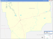 Musselshell County Wall Map Basic Style