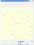 Nuckolls County Wall Map Basic Style