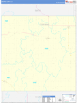 Osborne County Wall Map Basic Style