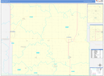 Page County Wall Map Basic Style