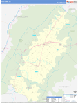 Page County Wall Map Basic Style