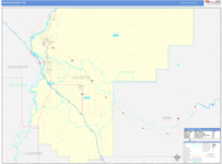 Payette County Wall Map Basic Style
