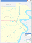 Pemiscot County Wall Map Basic Style