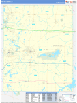 Portage County Wall Map Basic Style