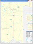 Pottawatomie County Wall Map Basic Style