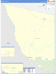Presidio County Wall Map Basic Style