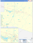 Pueblo County Wall Map Basic Style