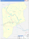 Putnam County Wall Map Basic Style