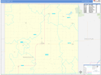 Ringgold County Wall Map Basic Style