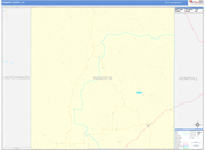Roberts County Wall Map Basic Style