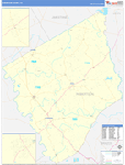 Robertson County Wall Map Basic Style