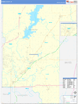 Rogers County Wall Map Basic Style