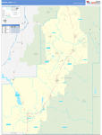 Sanpete County Wall Map Basic Style
