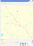 Scurry County Wall Map Basic Style