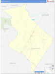 Sequatchie County Wall Map Basic Style