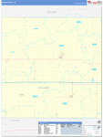 Seward County Wall Map Basic Style