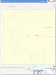 Sheridan County Wall Map Basic Style