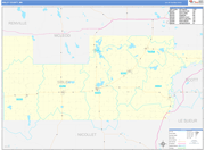 Sibley County Wall Map Basic Style
