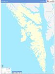 Sitka County Wall Map Basic Style