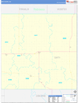 Smith County Wall Map Basic Style