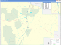 Socorro County Wall Map Basic Style