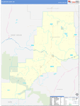 Stillwater County Wall Map Basic Style