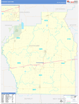 Stoddard County Wall Map Basic Style
