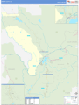 Summit County Wall Map Basic Style